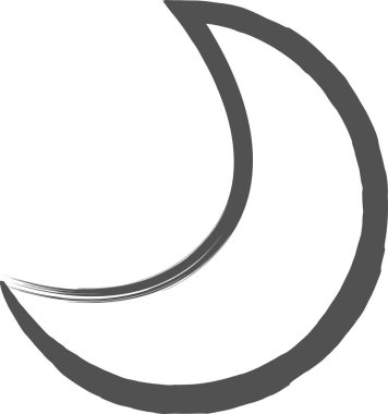 Fırça yazma işi tek öge simgesi ayı