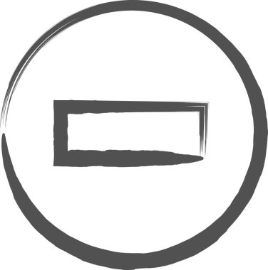 Fırça yazma işi simgesi: Girmek yok