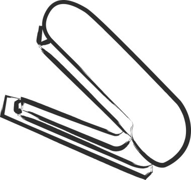 Fırça kırtasiyesi el yazısı biçim simgesi zımbası