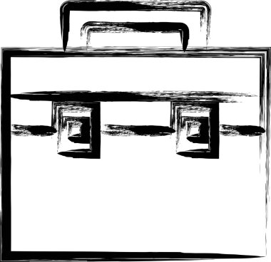 Fırça kamp ikonu soğutucu kutusu