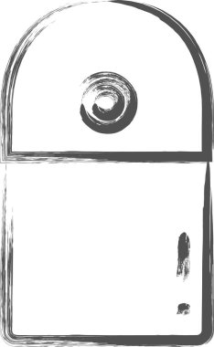 Günlük ihtiyaçlarla ilgili fırça çizimleri, soya sosu şişesi