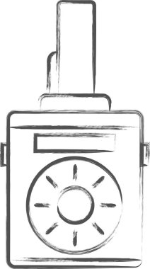 İstasyonla ilgili hat çizimi sinyal ışığı