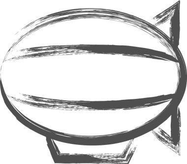 Araçla ilgili fırçayla çizilmiş tek bir çizim yüzen gemi