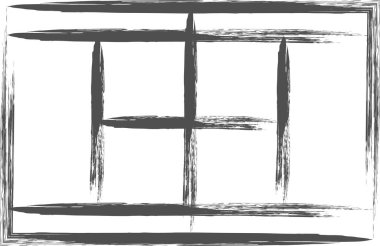 Sporla ilgili fırça darbesi tek illüstrasyon kortu tenisi