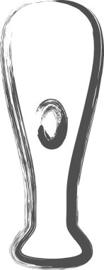 Sporla ilgili fırça darbesi. Tek bir nesne illüstrasyon sopası.