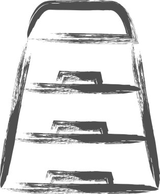 Sporla ilgili fırçayla çizilmiş tek bir illüstrasyon kasası