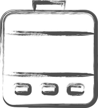 Ev aletleriyle ilgili fırçayla çizilmiş tek bir resim: Nemlendirici