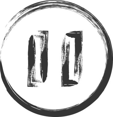 İşle ilgili fırça darbesi tek bir resim duraklatıldı