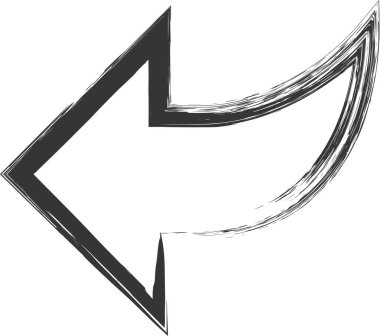 İşle ilgili fırçayla çizilmiş tek illüstrasyon oku