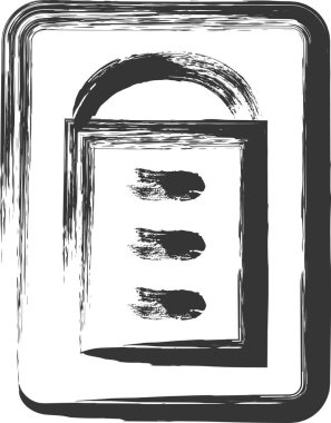 Tıpla ilgili fırçayla çizilmiş tek bir illüstrasyon tıbbi kaydı