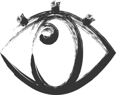 Tıpla ilgili fırçayla çizilmiş tek parça çizimleri