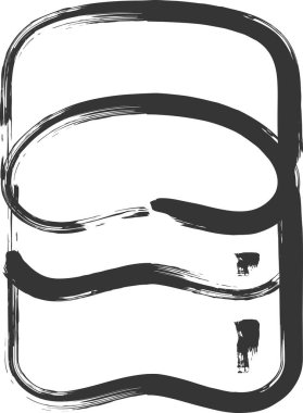 Kamp ile ilgili fırça illüstrasyon pirinç kasesi