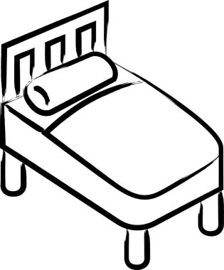 Tıbbi kaligrafi illüstrasyon yatağı