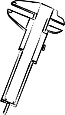 Fırça yazma aracı illüstrasyon kalibreli