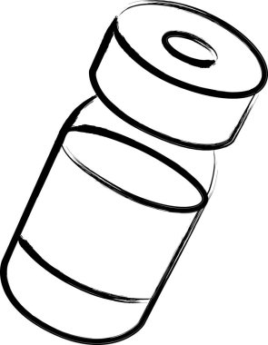 Tıbbi simge şişesini fırçala