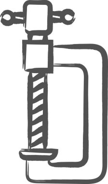 Fırça yazma araçları tek simge mengenesi