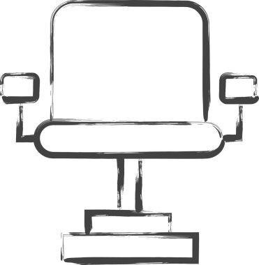 Station-related brushstroke single item icon bench clipart