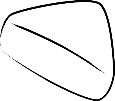 Fırça ile yazılmış oden illüstrasyon simgesi hanpen