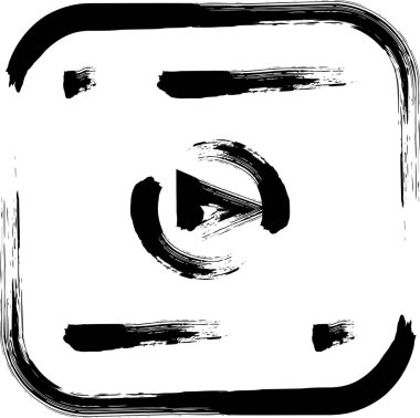 Fırça yazma iş simgesi video uygulaması