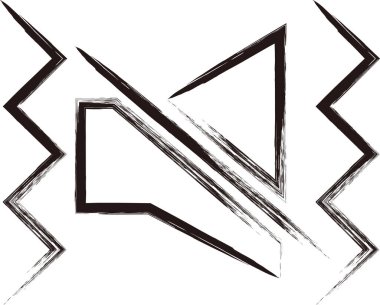 Fırça yazma iş simgesi sessizliği