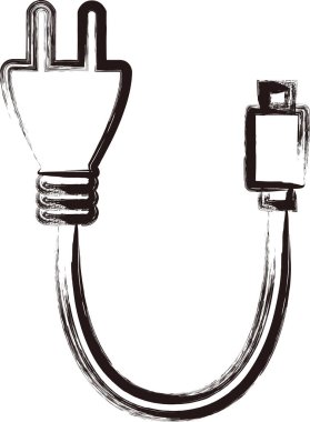 Fırça yazma iş simgesi şarj edici