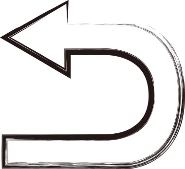 Fırça yazma iş simgesi Geri