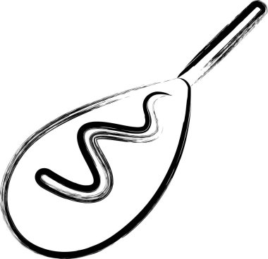 Yemek pişirme tek öge simgesi Amerikan köpeği