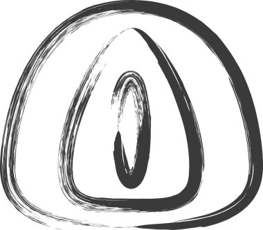 Mini-mini fırçayla çizilmiş yemek çizimi çilekli daifuku.