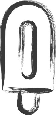 Mini-mini fırçayla çizilmiş yiyecek ve içecek çizimleri buzlu tatlılar