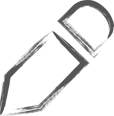 Mini simge kalem yazarken fırçala