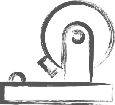 Mini ikon piyango makinesi yazarken fırçala