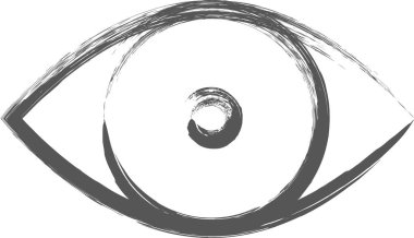 Mini simge gözleri yazarken fırçala