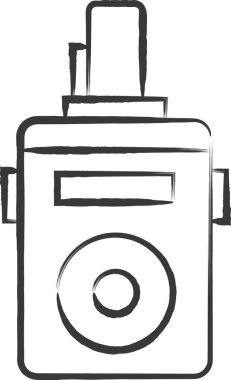 Fude station related icon illustration signal light clipart