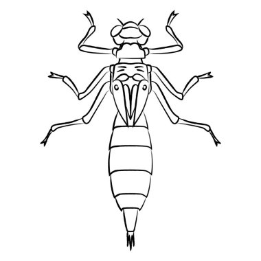 Fırça ile yazılmış böcek simgesi Yago