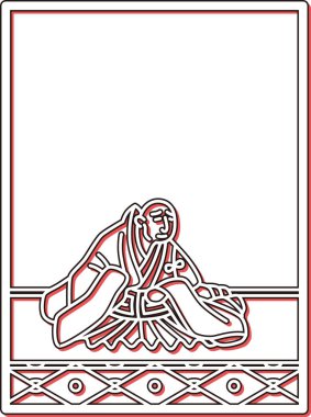 Basit Renk Gölgesi Hyakunin Isshu Kisenboshi