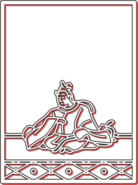 Basit Renk Gölgesi Hyakunin Isshu Sangi Takamura