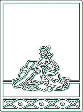 Basit Renk Gölgesi Hyakunin Isshu Fujiwara no Michinobu Asaomi