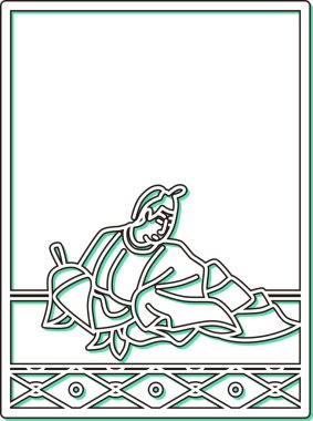 Basit Renk Gölgesi Hyakunin Isshu Gon Chunagon Sadayori
