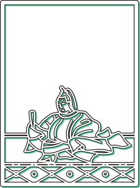 Basit Renk Gölgesi Hyakunin Isshu Mae Chunagon Masafusa