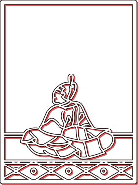 Basit Renk Gölgesi Hyakunin Isshu İmparatoriçe Dowager Sarayı Toshinari