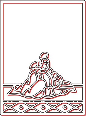 Basit Renk Gölgesi Hyakunin Isshu Yazan Fujiwara Kiyosuke Asaomi