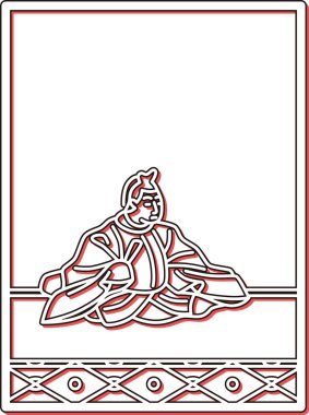 Basit Renk Gölgesi Hyakunin Isshu Gon Chunagon Teike