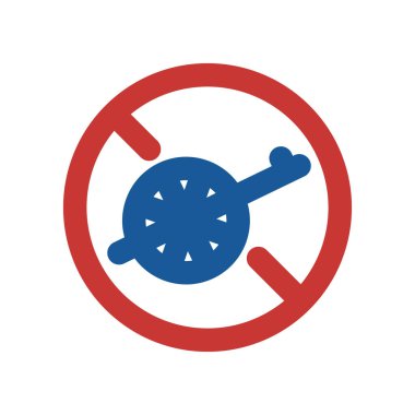 Mini işaretin tek renk illüstrasyonu: Bisikletler dışında hafif araçlar kapalı