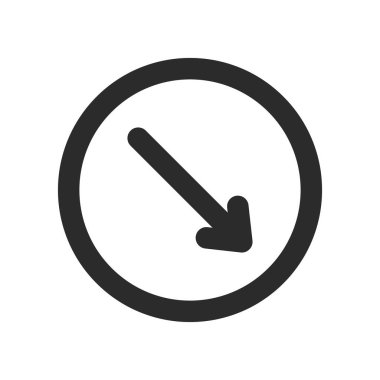 Mini işaretin tek çizgi çizimi: Belirlenen yön dışında herhangi bir yönde ilerlemesi yasaktır