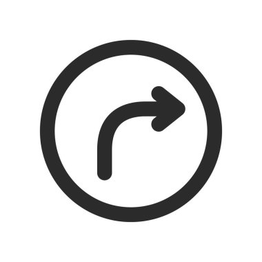 Mini işaretin tek çizgi çizimi: Belirlenen yön dışında herhangi bir yönde ilerlemesi yasaktır