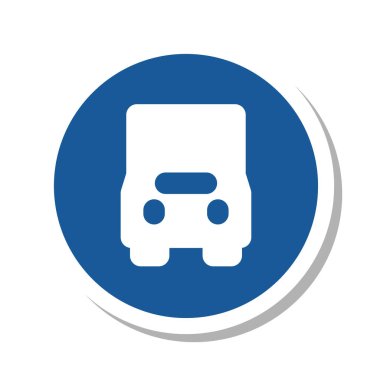 Sadece yetkili araçlar için küçük işaret etiketinin tek çizimi