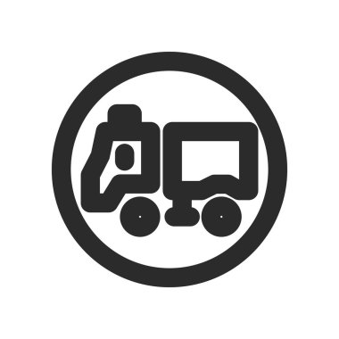 Mini tabelanın tek çizgi çizimi. Özellikle geniş çaplı afet müdahale araçları için..