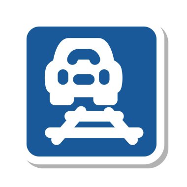 Mini işaret etiketi tek illüstrasyon - Parça içindeki geçişe izin veriliyor