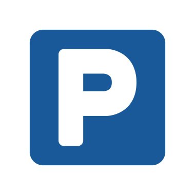 Mini işaret parkının tek renk illüstrasyonu