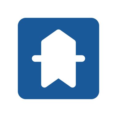 Mini işaretin tek renk illüstrasyonu - Öncelikli yol